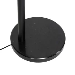 Design vloerlamp zwart met goud 5-lichts - Sixties Marmo