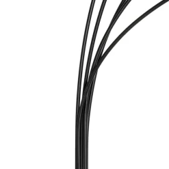 Design vloerlamp zwart met goud 5-lichts - Sixties Marmo