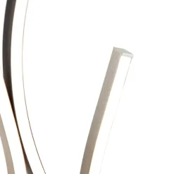 Design vloerlamp zwart met zilver incl. LED dimbaar - Blaze