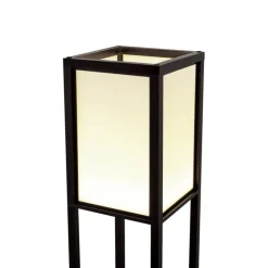 Design vloerlamp zwart met wit incl. LED - Nea