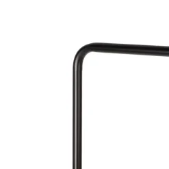 Design vloerlamp zwart met messing en amber glas - Zuzanna