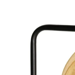 Design vloerlamp zwart met goud glas - Bert