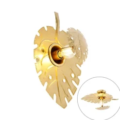 Design wandlamp antiek goud - Carballo