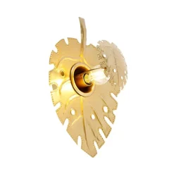 Design wandlamp antiek goud - Carballo