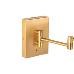 Design wandlamp brons incl. LED dimbaar - Notia