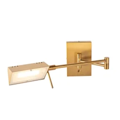 Design wandlamp brons incl. LED dimbaar - Notia