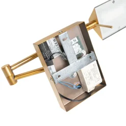 Design wandlamp brons incl. LED dimbaar - Notia