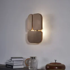 Design wandlamp brons 3-lichts - Planes