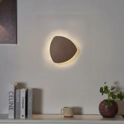 Design wandlamp brons organisch 20 cm 2-lichts - Pulley