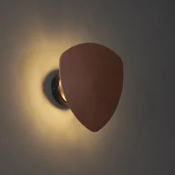 Design wandlamp brons organisch 20 cm 2-lichts - Pulley