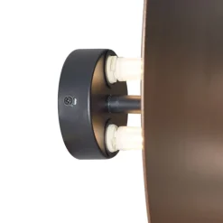 Design wandlamp brons organisch 32cm 2-lichts - Pulley