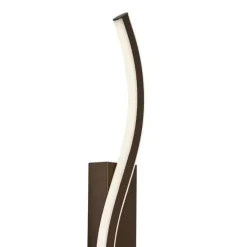 Design wandlamp donker brons 3-staps dimbaar 2-lichts - Bummy