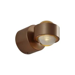 Design wandlamp donker brons incl. LED IP44 - Lens
