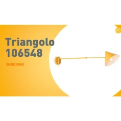 Design wandlamp geel verstelbaar - Triangolo