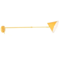 Design wandlamp geel verstelbaar - Triangolo