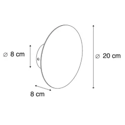 Design wandlamp goud kantelbaar - Pulley