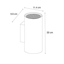 Design wandlamp goud rond 2-lichts - Sab Honey