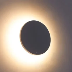 Design wandlamp grijs 16,5 cm incl. LED - Skyf