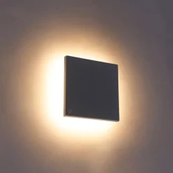 Design wandlamp grijs aluminium 15 cm incl. LED 9W - Skyf