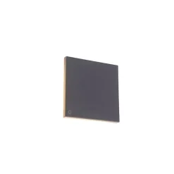 Design wandlamp grijs aluminium 15 cm incl. LED 9W - Skyf