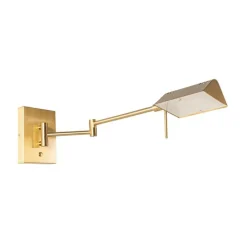Design wandlamp messing incl. LED dimbaar - Notia