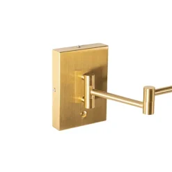 Design wandlamp messing incl. LED dimbaar - Notia