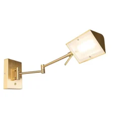 Design wandlamp messing incl. LED dimbaar - Notia