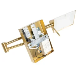 Design wandlamp messing incl. LED dimbaar - Notia