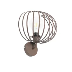 Design wandlamp roestbruin 30 cm - Johanna