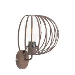 Design wandlamp roestbruin 30 cm - Johanna
