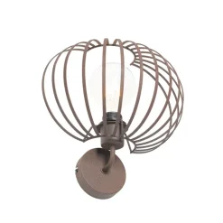 Design wandlamp roestbruin 30 cm - Johanna