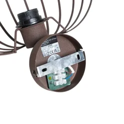 Design wandlamp roestbruin 30 cm - Johanna