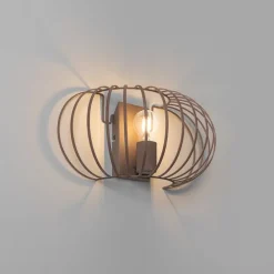 Design wandlamp roestbruin 39 cm - Johanna