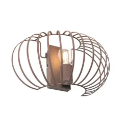 Design wandlamp roestbruin 39 cm - Johanna