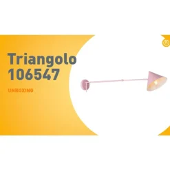 Design wandlamp roze verstelbaar - Triangolo