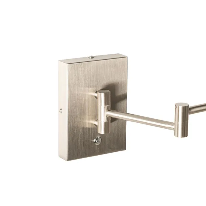 Design wandlamp staal incl. LED dimbaar - Notia