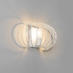 Design wandlamp wit 39 cm - Johanna