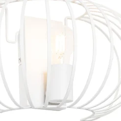 Design wandlamp wit 39 cm - Johanna
