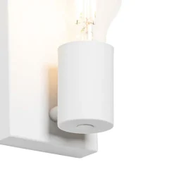 Design wandlamp wit 39 cm - Johanna