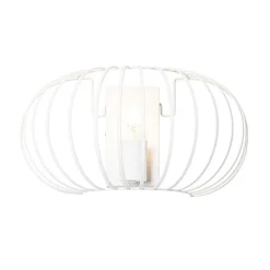 Design wandlamp wit 39 cm - Johanna