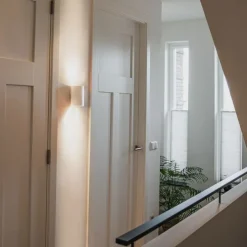 Design wandlamp wit rond GU10 50mm- Sabbir