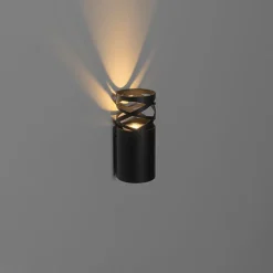 Design wandlamp zwart GU10 50mm - Arre