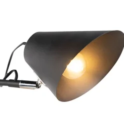 Design wandlamp zwart 2-lichts verstelbaar - Lune