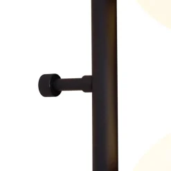 Design wandlamp zwart met mat glas 3-lichts - Vertical