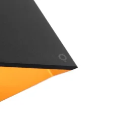 Design wandlamp zwart met gouden binnenkant - Fold