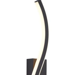 Design wandlamp zwart 3-staps dimbaar 2-lichts - Bummy