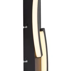 Design wandlamp zwart 3-staps dimbaar 2-lichts - Bummy