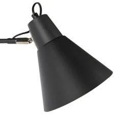 Design wandlamp zwart verstelbaar - Luna