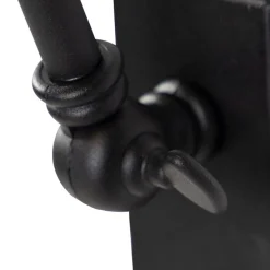 Design wandlamp zwart verstelbaar - Luna