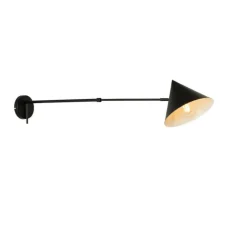 Design wandlamp zwart verstelbaar - Triangolo